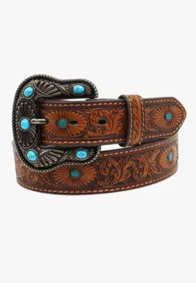 Nocona Womens Oval Embossed Belt