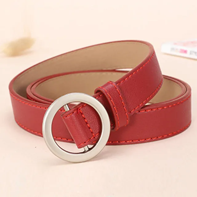 NO.ONEPAUL Circle Pin Belts for women