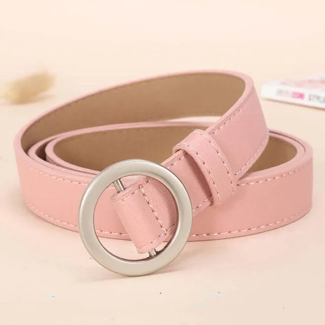 NO.ONEPAUL Circle Pin Belts for women