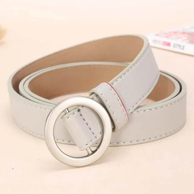 NO.ONEPAUL Circle Pin Belts for women