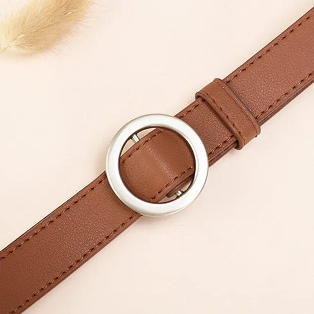 NO.ONEPAUL Circle Pin Belts for women