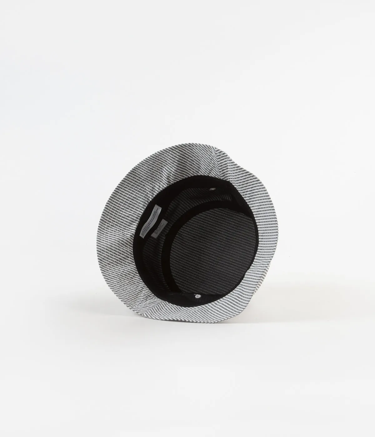 Norse Projects Seersucker Bucket Hat - Navy Stripe