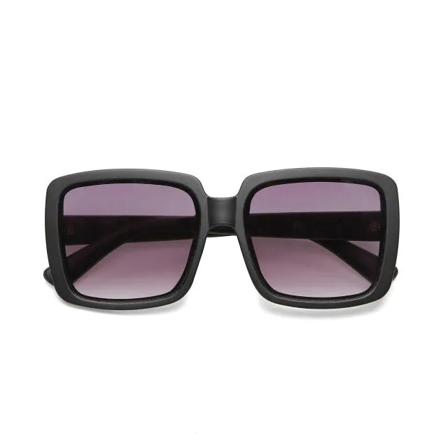 Okkia Sunglasses Square Black Gradient