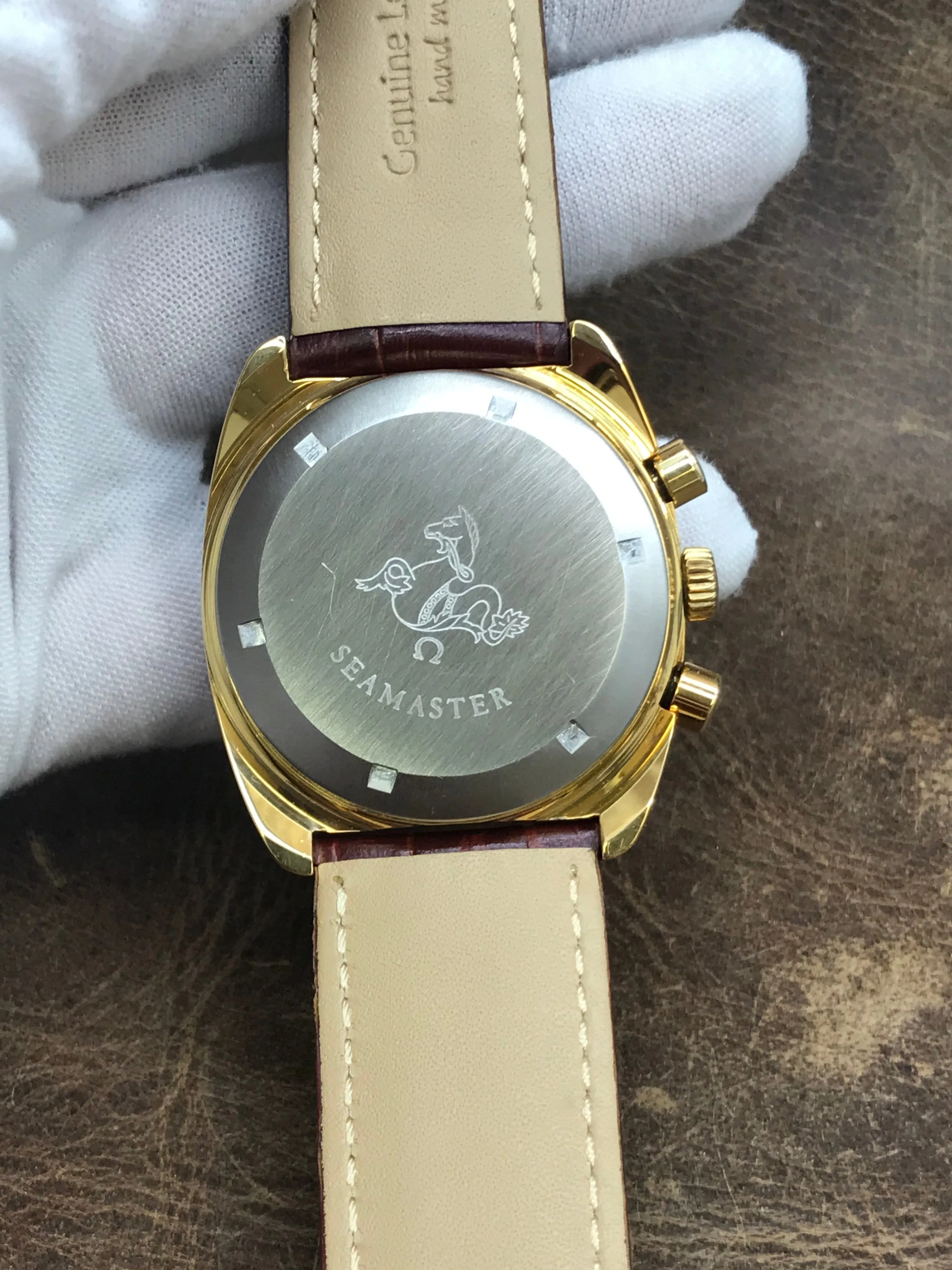 Omega Seamaster Chronograph 176.007 Gold Dial Automatic  Men's Watch