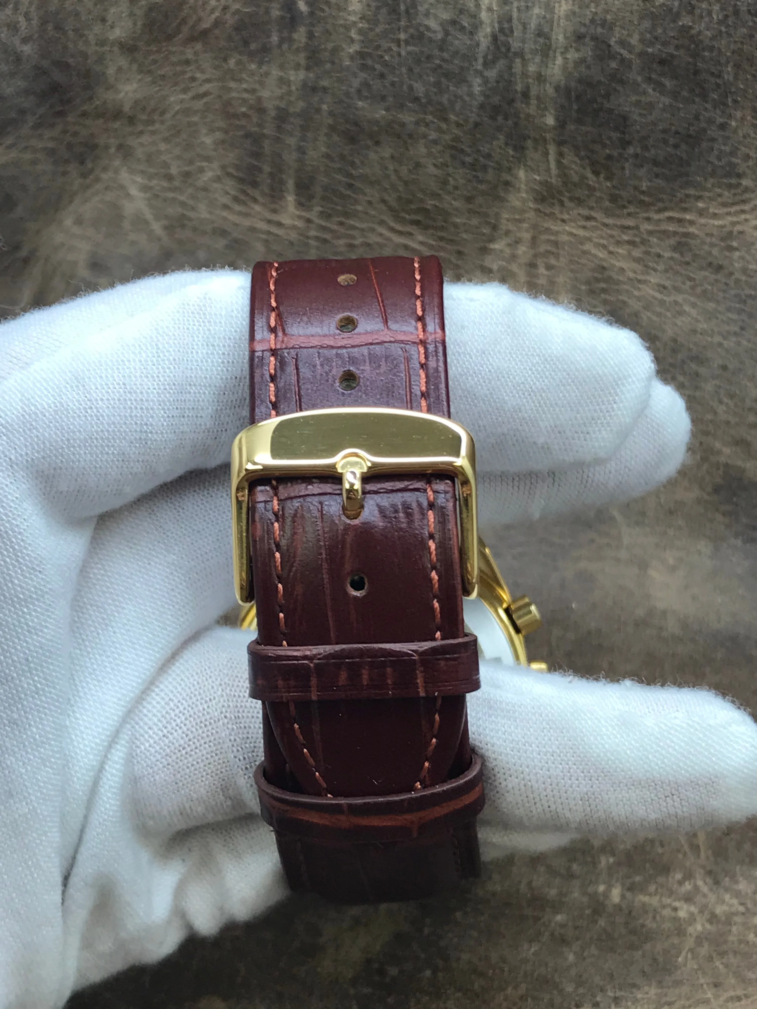 Omega Seamaster Chronograph 176.007 Gold Dial Automatic  Men's Watch