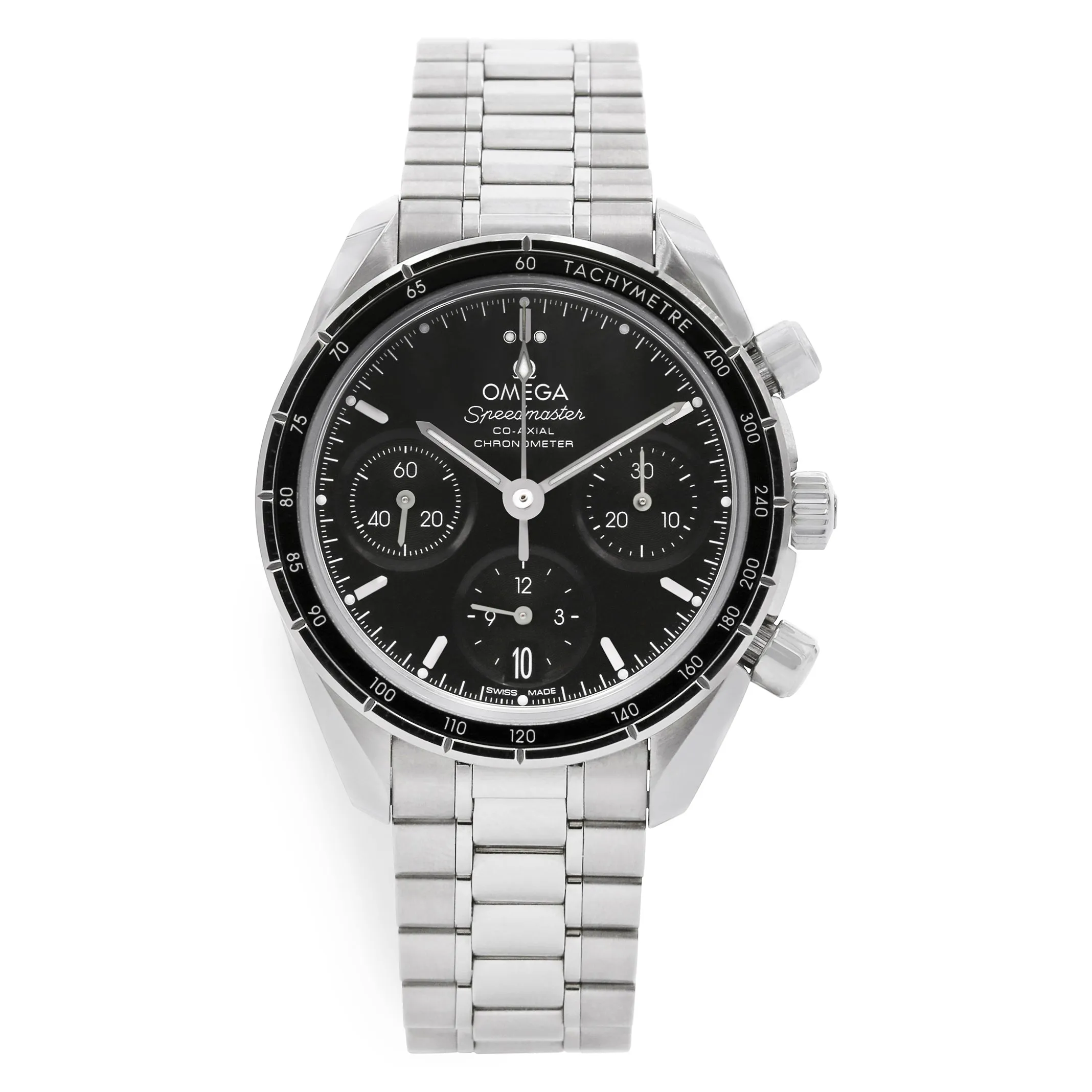 Omega Speedmaster Chronograph 38mm 324.30.38.50.01.001 Black Dial Automatic Men's Watch