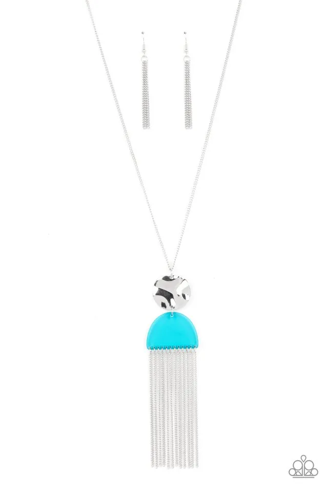 Paparazzi Necklace ~ Color Me Neon - Blue