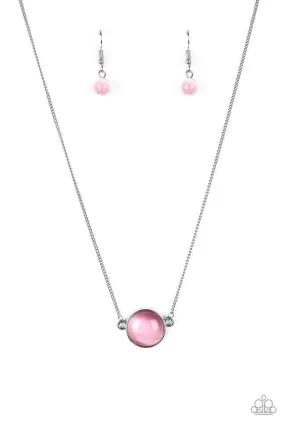 Paparazzi Necklace ~ Rose-Colored Glasses - Pink