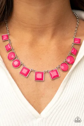 Paparazzi Necklace ~ Tic Tac TREND - Pink