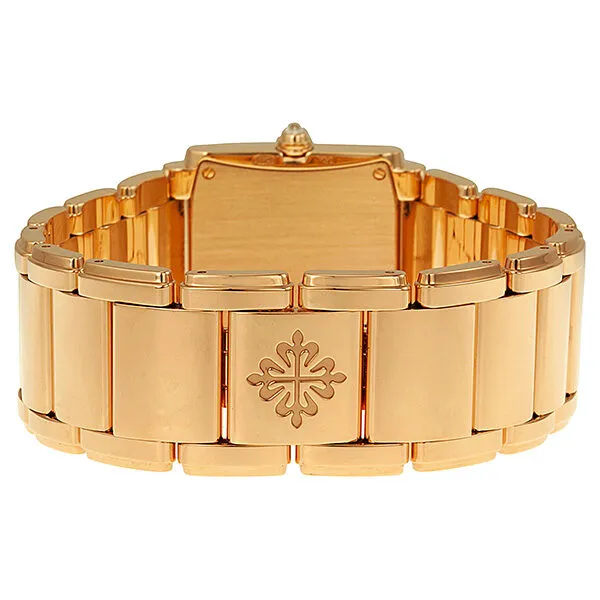 Patek Philippe Twenty~4 Quartz Diamond Brown Dial Ladies Watch 4910/11R-010