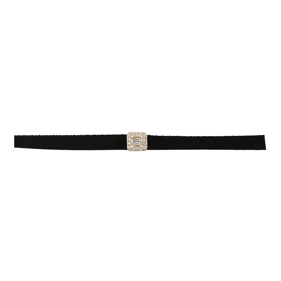 Pave Baguette Diamond Choker