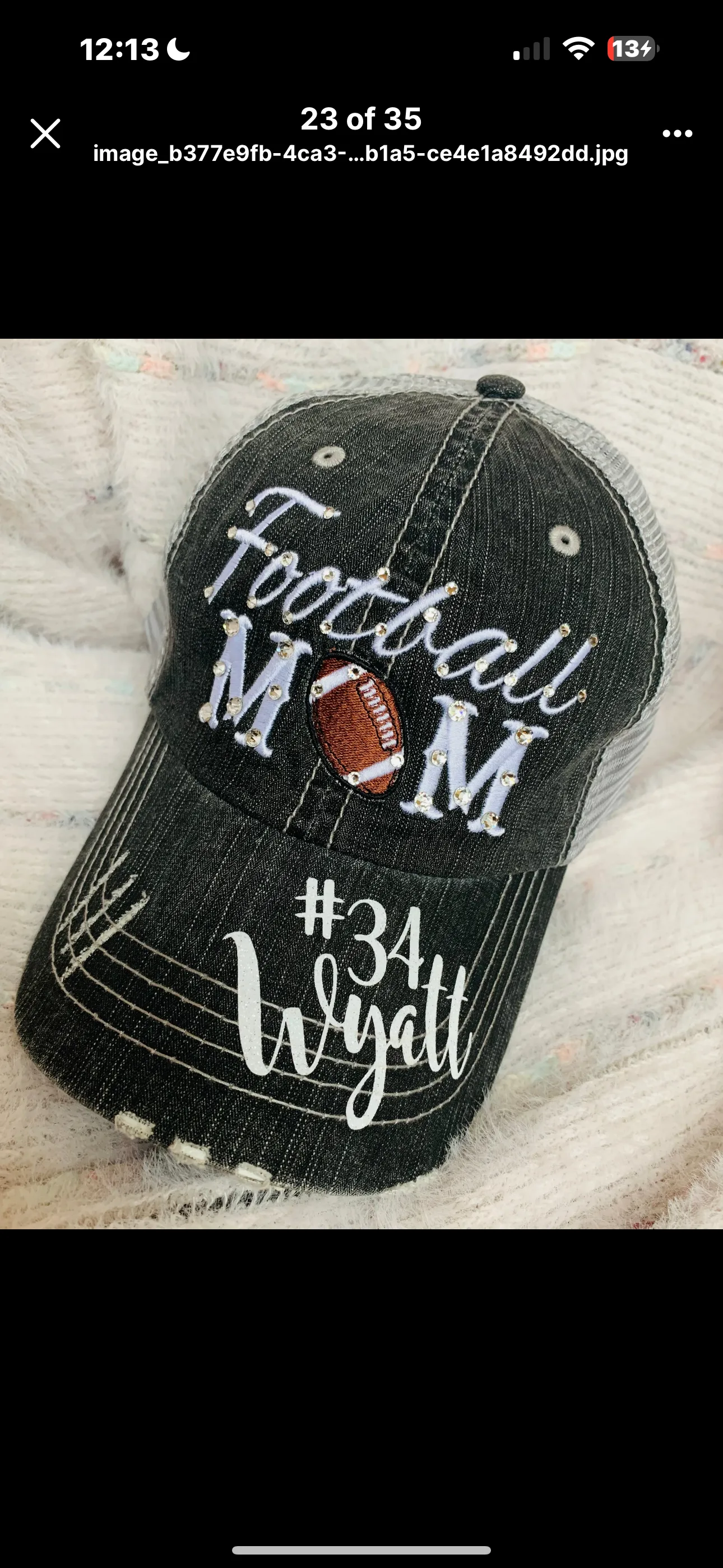 Personalized sports mom hats Baseball mom Softball mom Embroidered distressed trucker caps