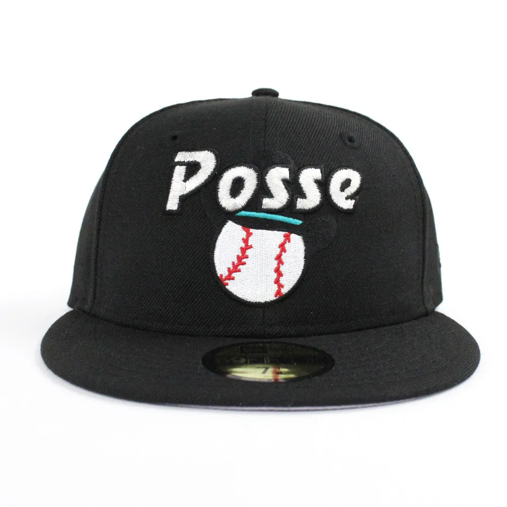 Pocatello Posse New Era 59Fifty Fitted Hat (Black Gray Under Brim)
