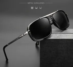 Polarized Lenses Aviator Square Sunglasses
