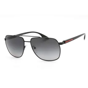 Prada Sport Men's Sunglasses - Matte Black Frame Grey Gradient Lens | 0PS 55VS 1BO5W1