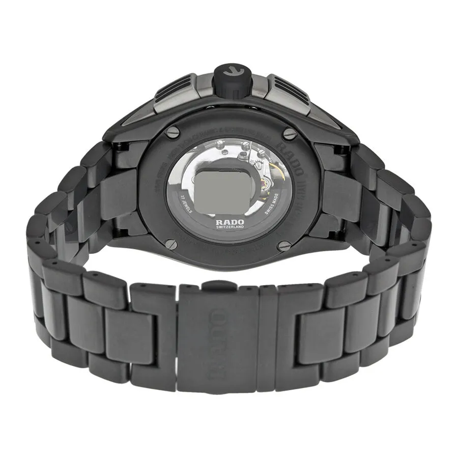 Rado HyperChrome Automatic Chronograph Black Dial Black Ceramic Men's Watch R32525152