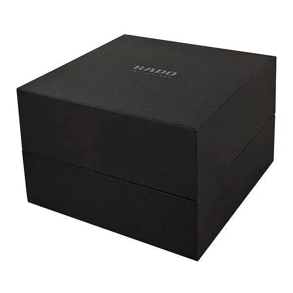 Rado Integral Black Dial Black Leather Ladies Watch R20789155