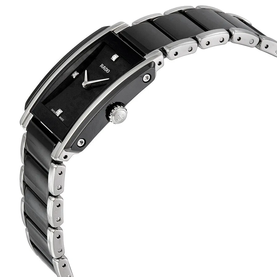 Rado Integral Quartz Black Dial Black Ceramic Ladies Watch R20613712