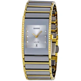Rado Integral Quartz Platinum-Tone/Gold-tone DiamondWatch R20794702