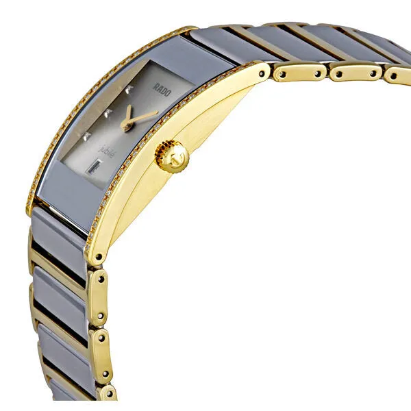 Rado Integral Quartz Platinum-Tone/Gold-tone DiamondWatch R20794702