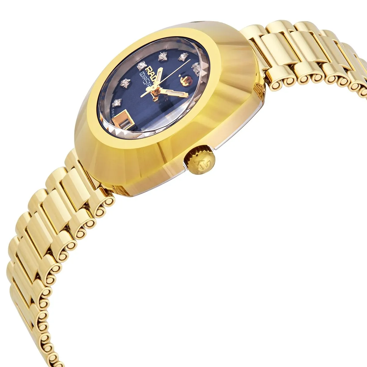 Rado The Original Automatic Diamond Blue Dial Ladies Watch R12416523