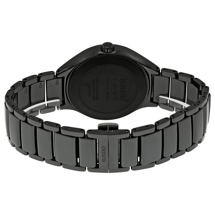 Rado True Automatic Black Dial Black Ceramic Men's Watch R27056722
