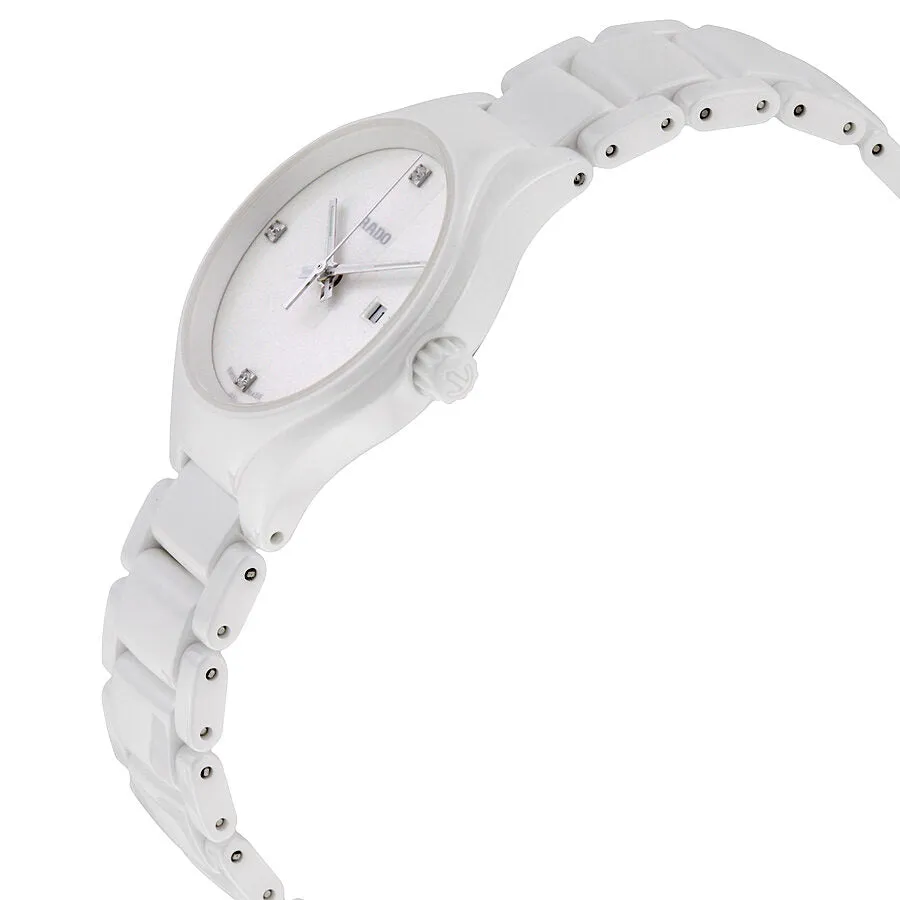 Rado True High-tech White Ceramic Diamond Ladies Watch R27061712