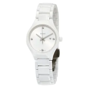 Rado True High-tech White Ceramic Diamond Ladies Watch R27061712