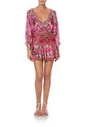 RAGLAN SLEEVE BLOUSE WITH CUFF PALISADES PAISLEY