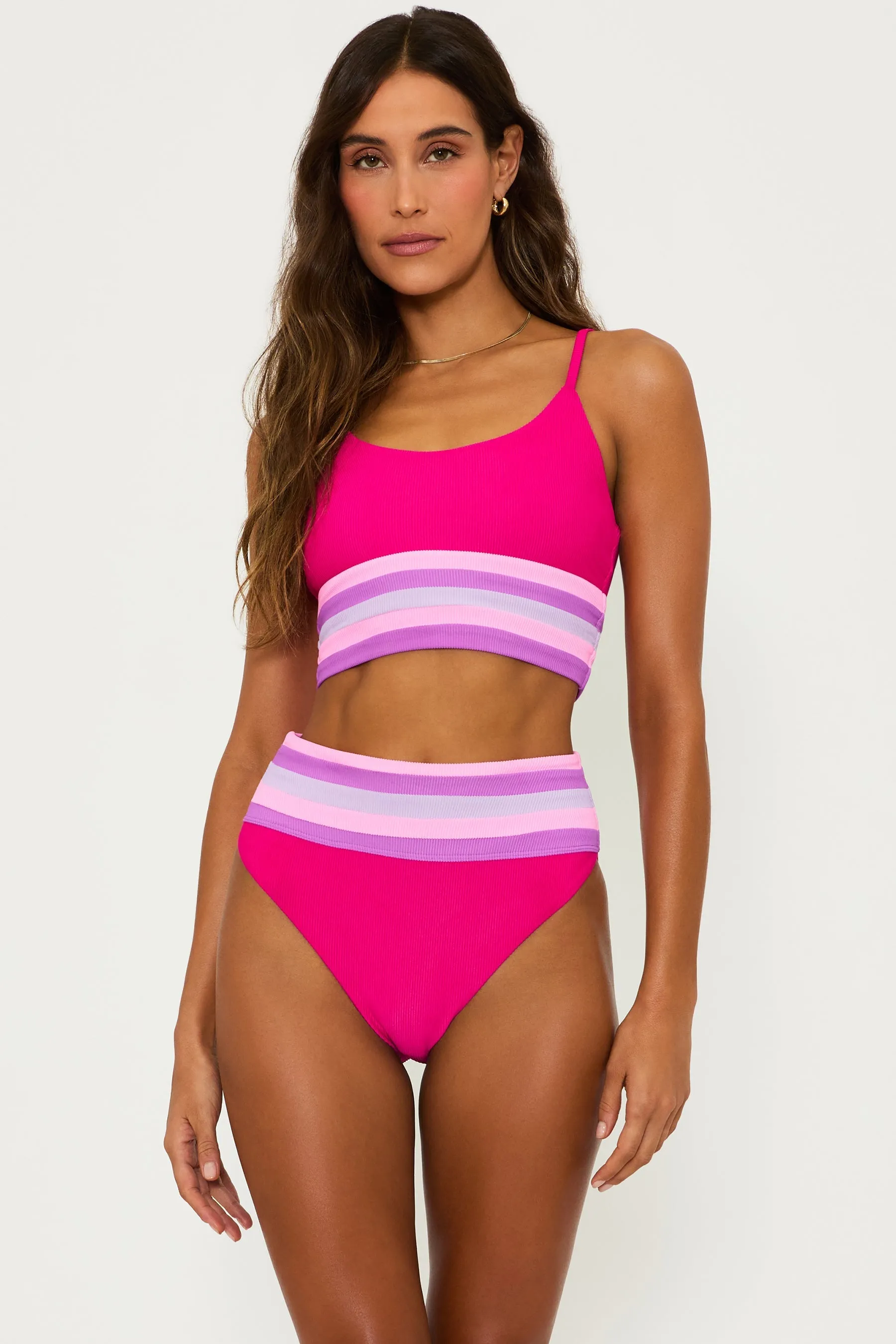 Raspberry Colorblock Millie Bottom