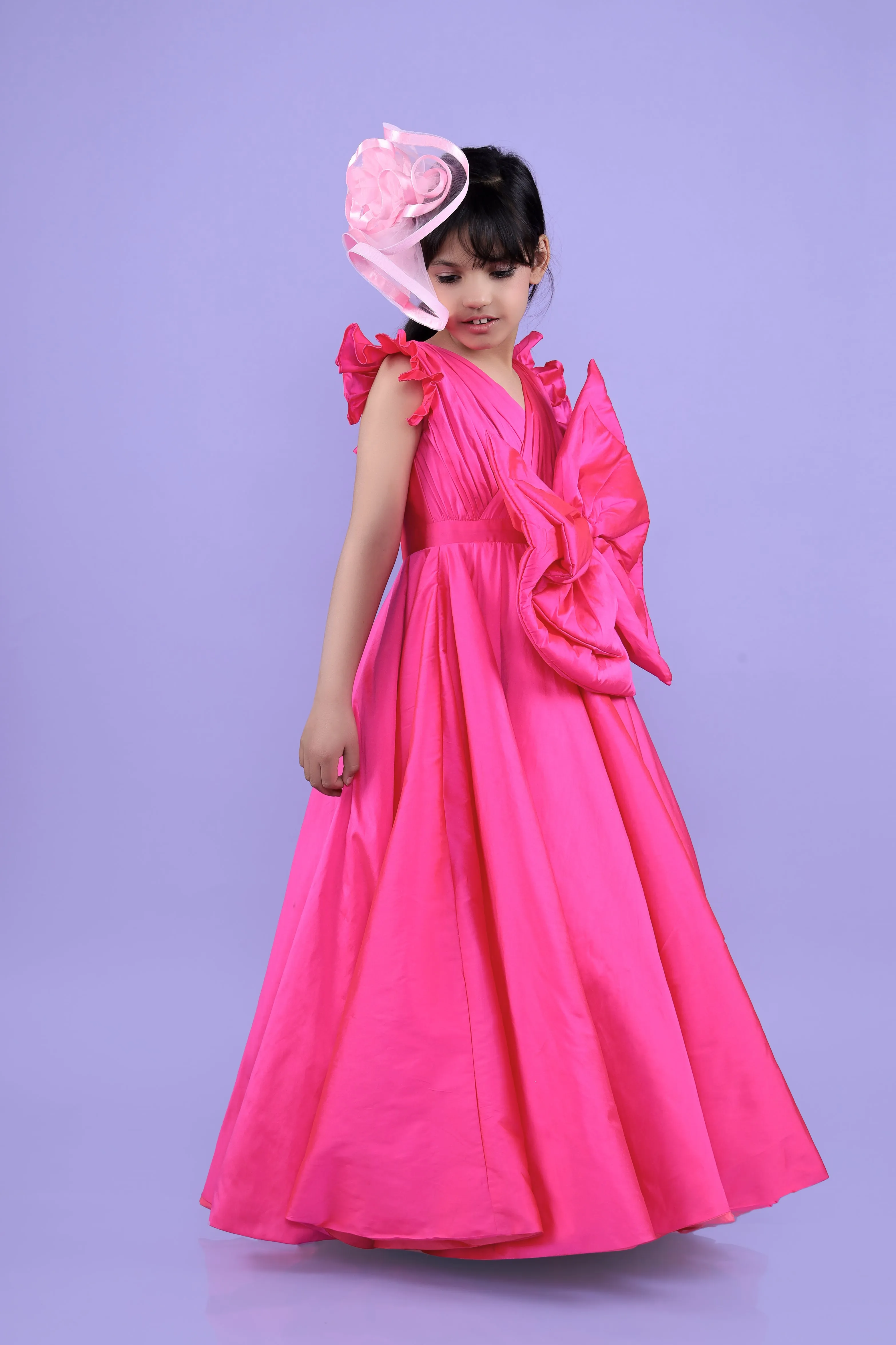 Raspberry Crush Bow Gown
