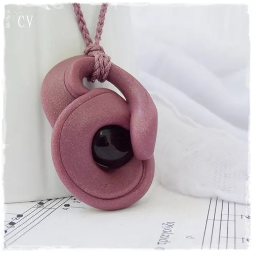 Raspberry Statement Pendant Necklace