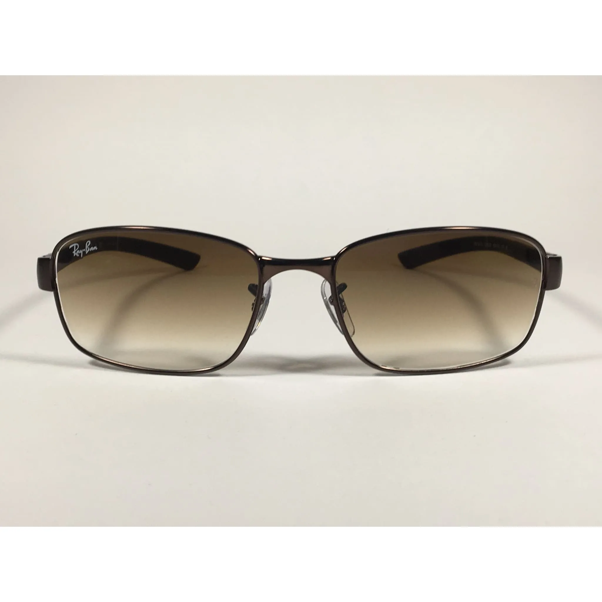 Ray-Ban Active Rectangle Sunglasses Brown Metal Frame Gradient RB3413 014/51