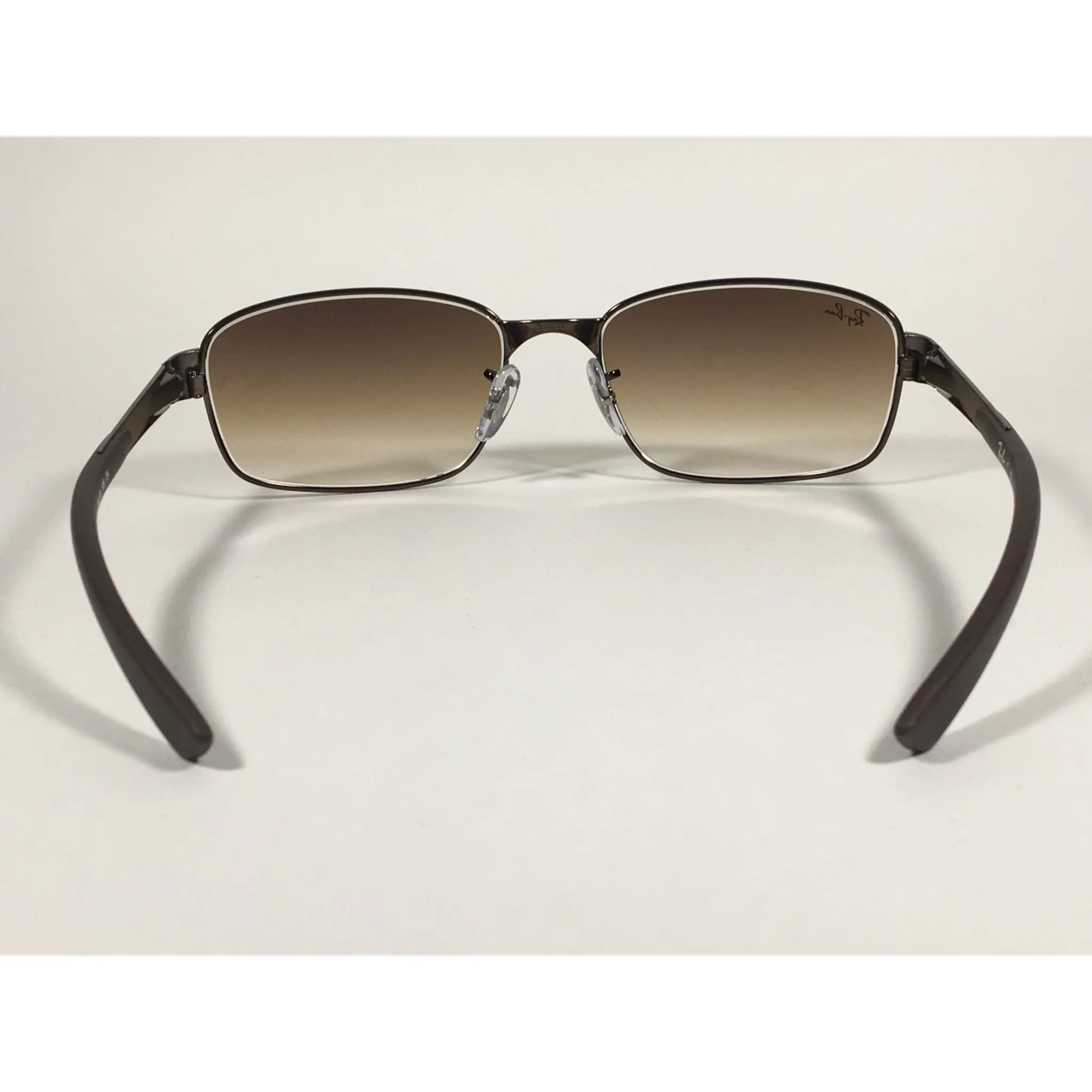 Ray-Ban Active Rectangle Sunglasses Brown Metal Frame Gradient RB3413 014/51