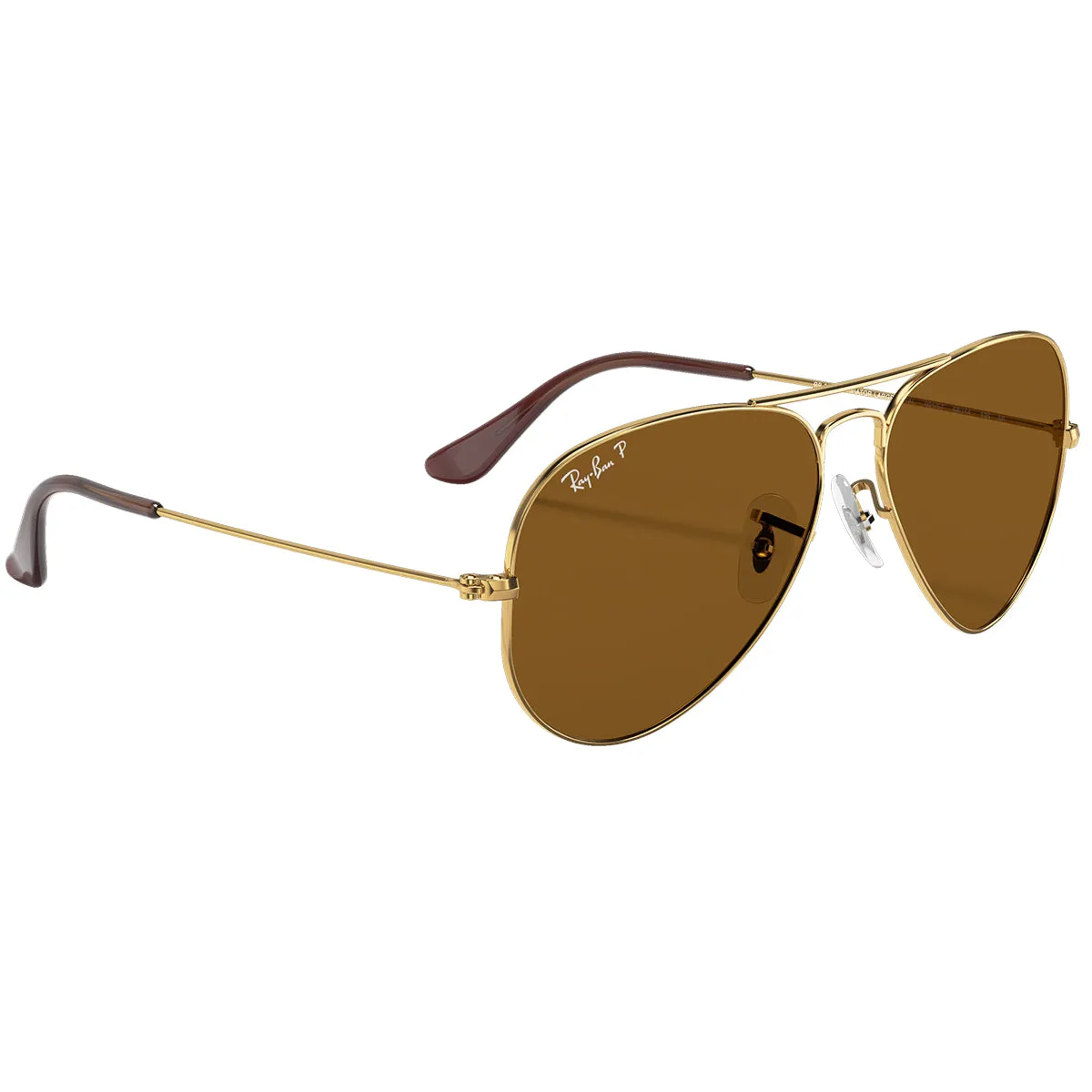 Ray-Ban Aviator Classic Polarized Sunglasses - Polished Gold/Brown