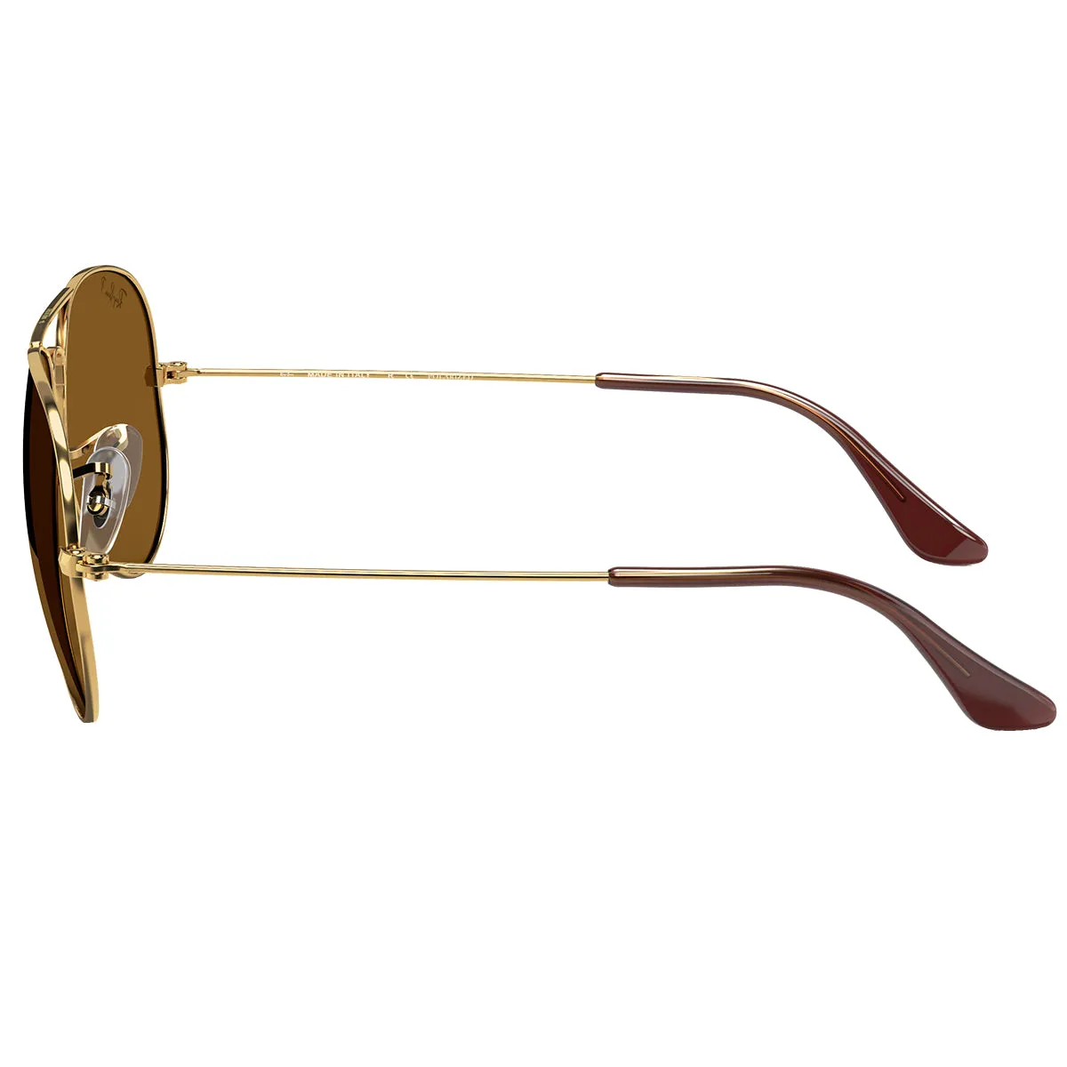Ray-Ban Aviator Classic Polarized Sunglasses - Polished Gold/Brown