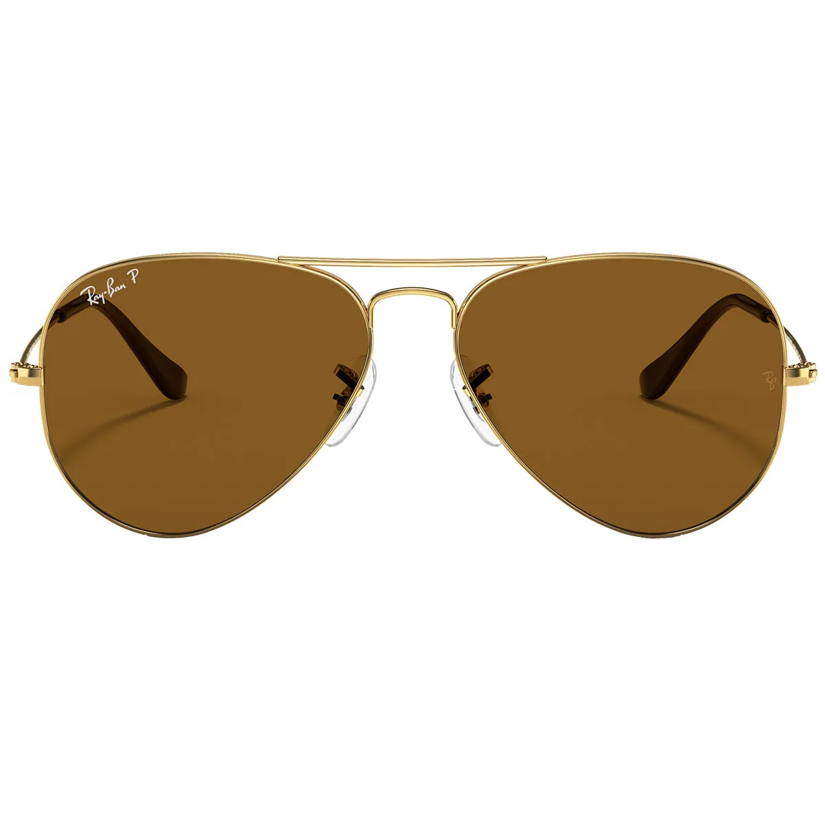 Ray-Ban Aviator Classic Polarized Sunglasses - Polished Gold/Brown