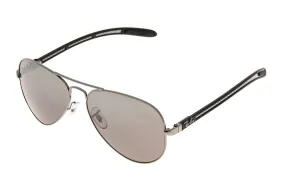 Ray-Ban Aviator Sunglasses Carbon Fibre Frame Gray Polarized Lens