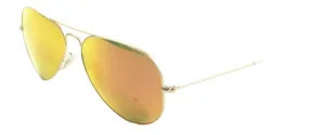Ray Ban Gold Sunglasses with Polarized Red Lenses-RB_3025_112/4D_58mm