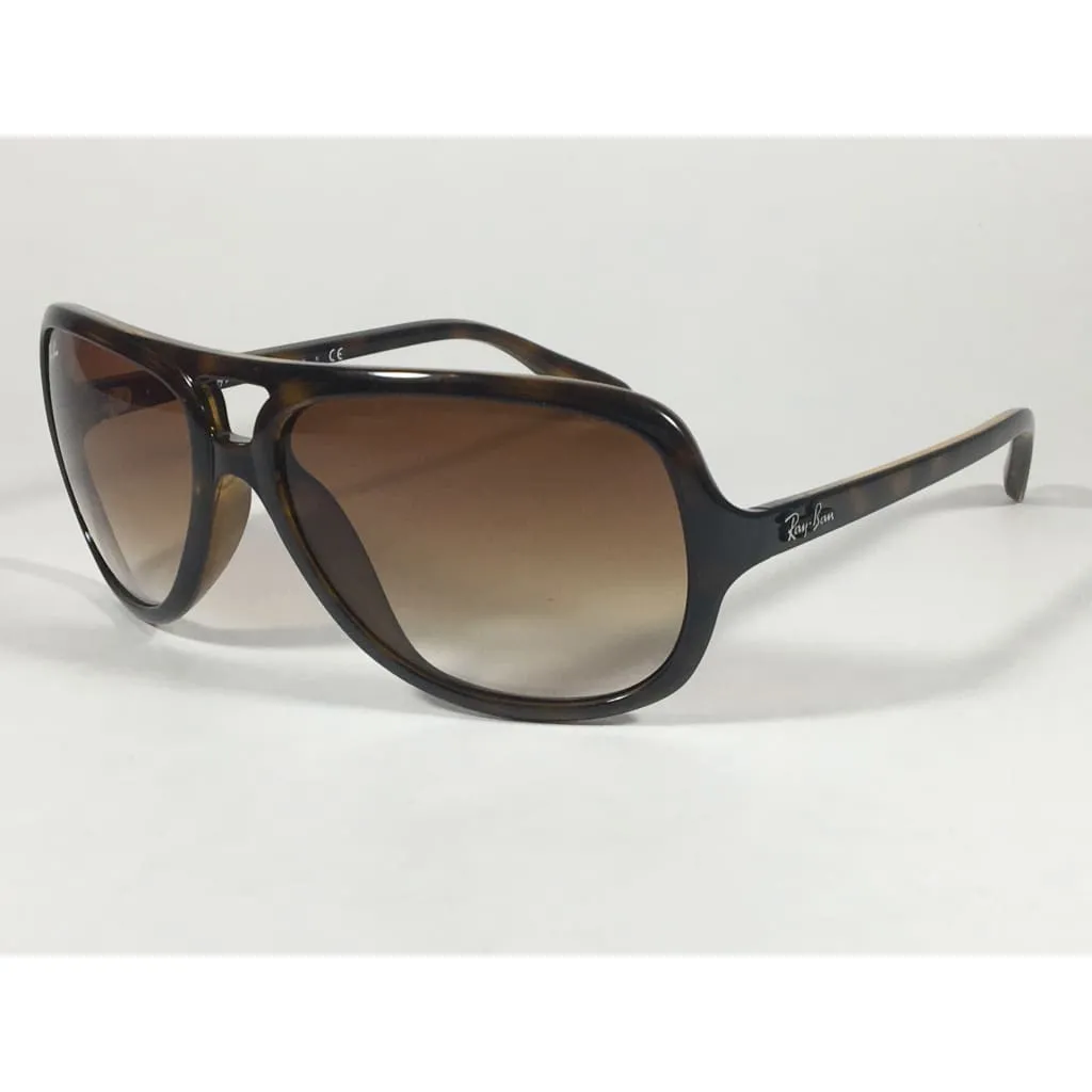 Ray-Ban Turbo Aviator Sunglasses Havana Brown with Brown Gradient Men's RB4162 710/51