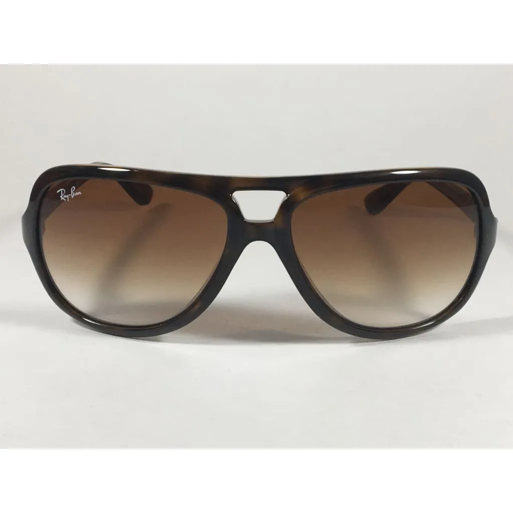 Ray-Ban Turbo Aviator Sunglasses Havana Brown with Brown Gradient Men's RB4162 710/51