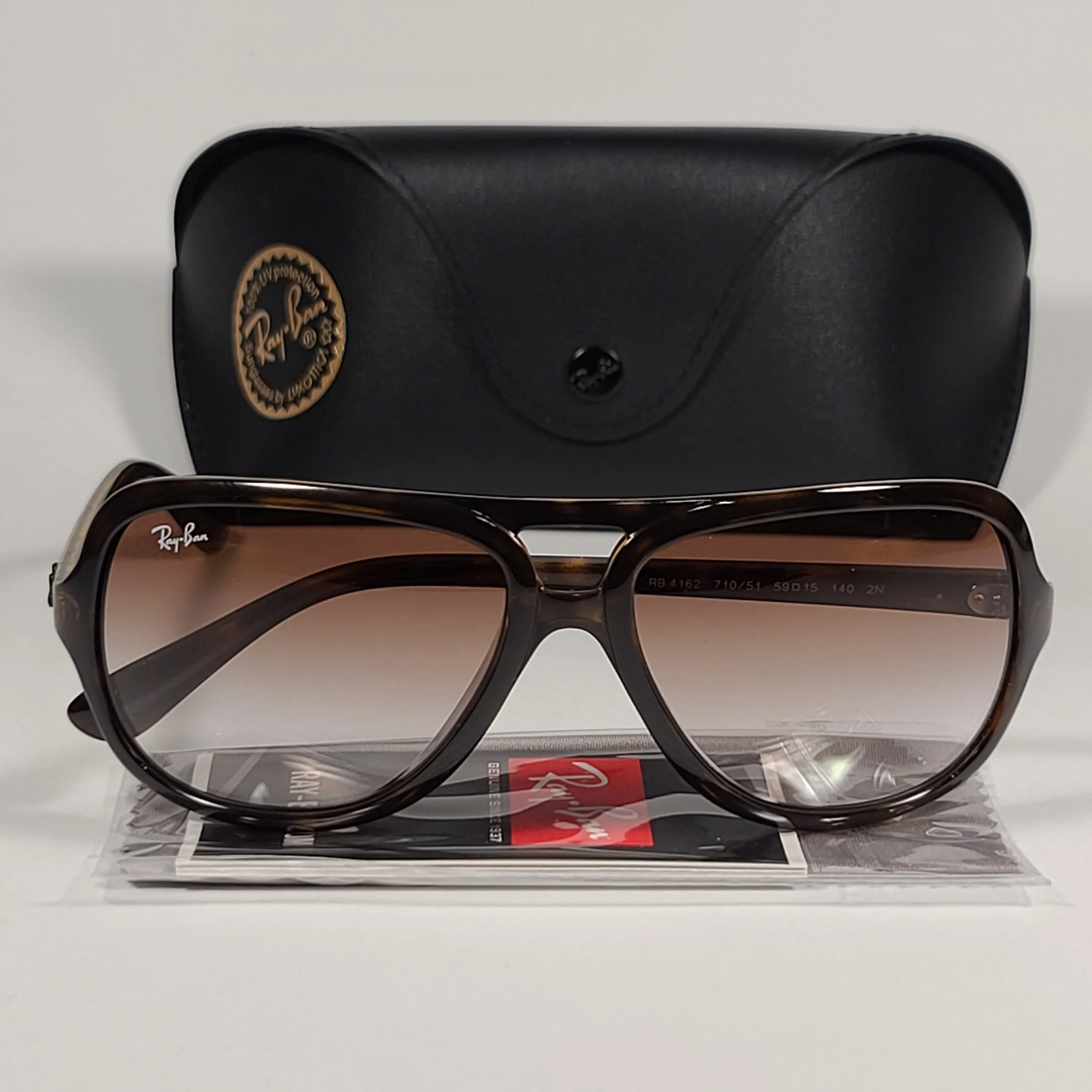 Ray-Ban Turbo Aviator Sunglasses Havana Brown with Brown Gradient Men's RB4162 710/51