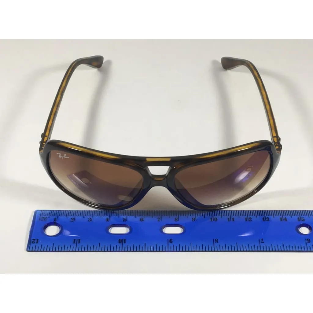 Ray-Ban Turbo Aviator Sunglasses Havana Brown with Brown Gradient Men's RB4162 710/51