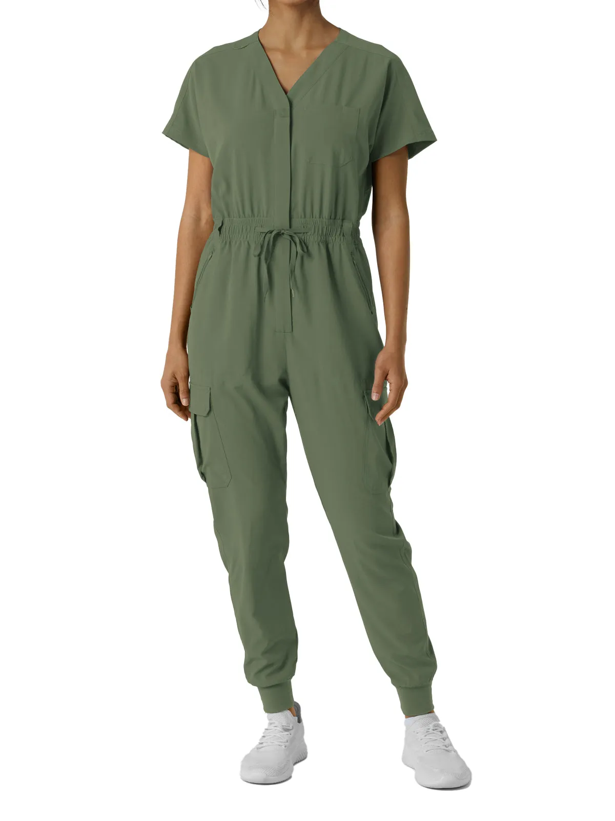 Renew - Women's Cargo Jogger Scrub Jumpsuit