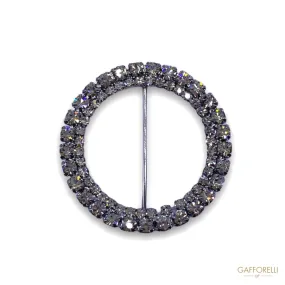 Rhinestone Round Buckle A325 - Gafforelli Srl
