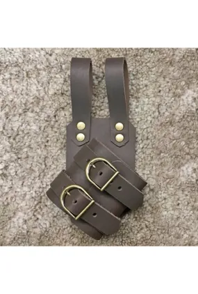 Right Leg Brown Sheath Strap