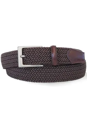 Robert Charles Belts - 1003 Leather & Cotton Blend Mens Belt - 32mm leather width - Made in Italy
