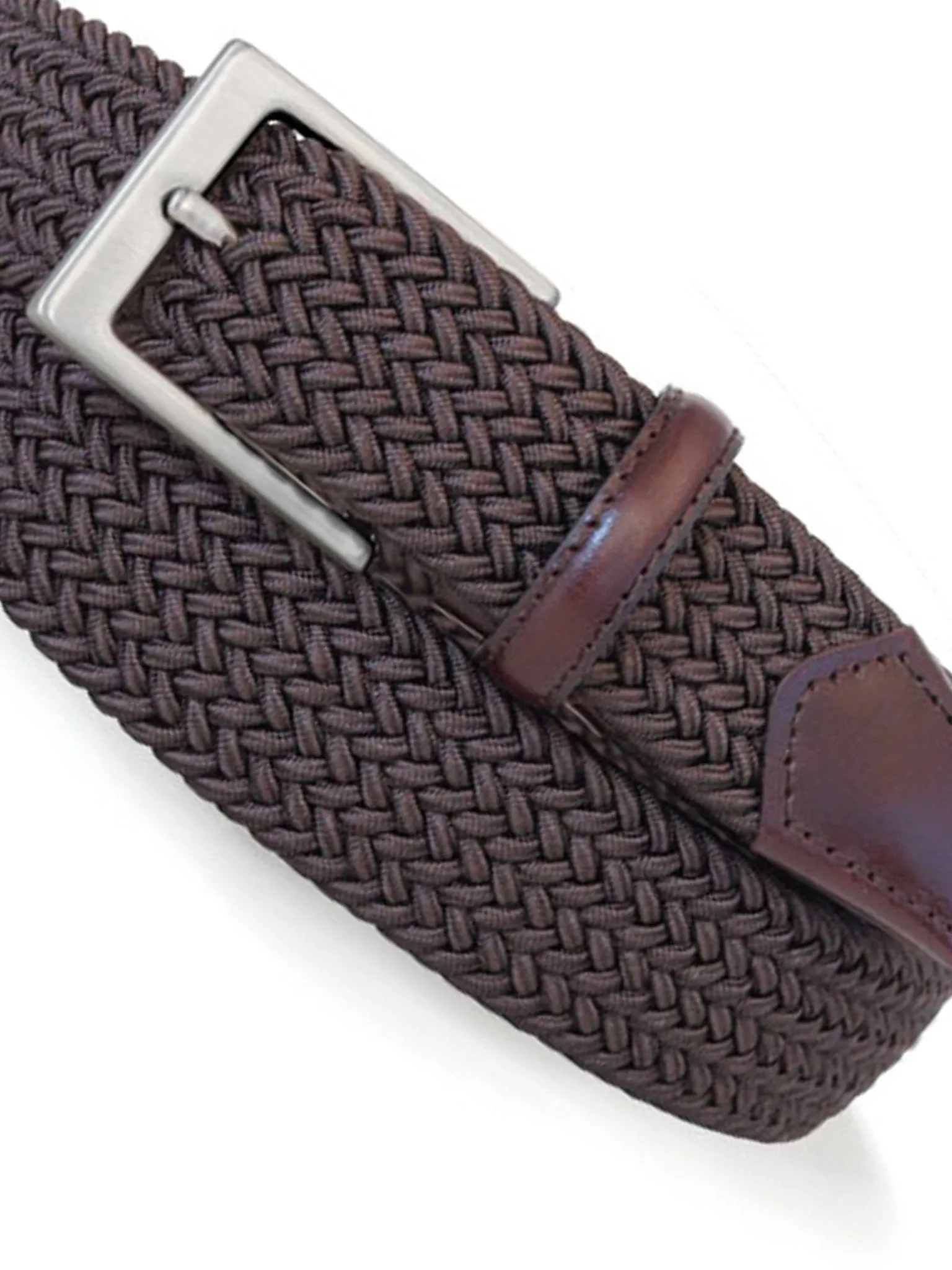 Robert Charles Belts - 1003 Leather & Cotton Blend Mens Belt - 32mm leather width - Made in Italy