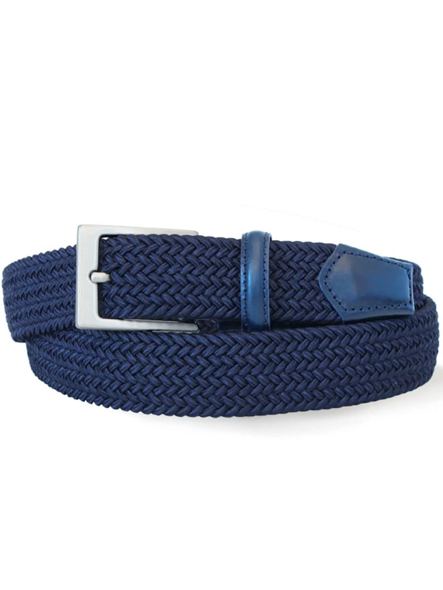 Robert Charles Belts - 1003 Leather & Cotton Blend Mens Belt - 32mm leather width - Made in Italy