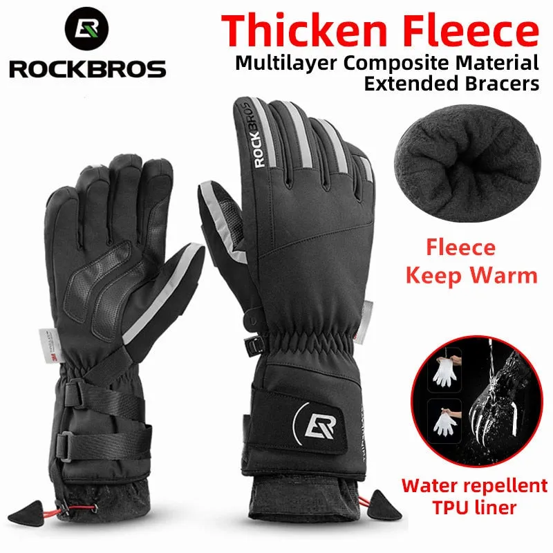 ROCKBROS Winter Fleece Gloves
